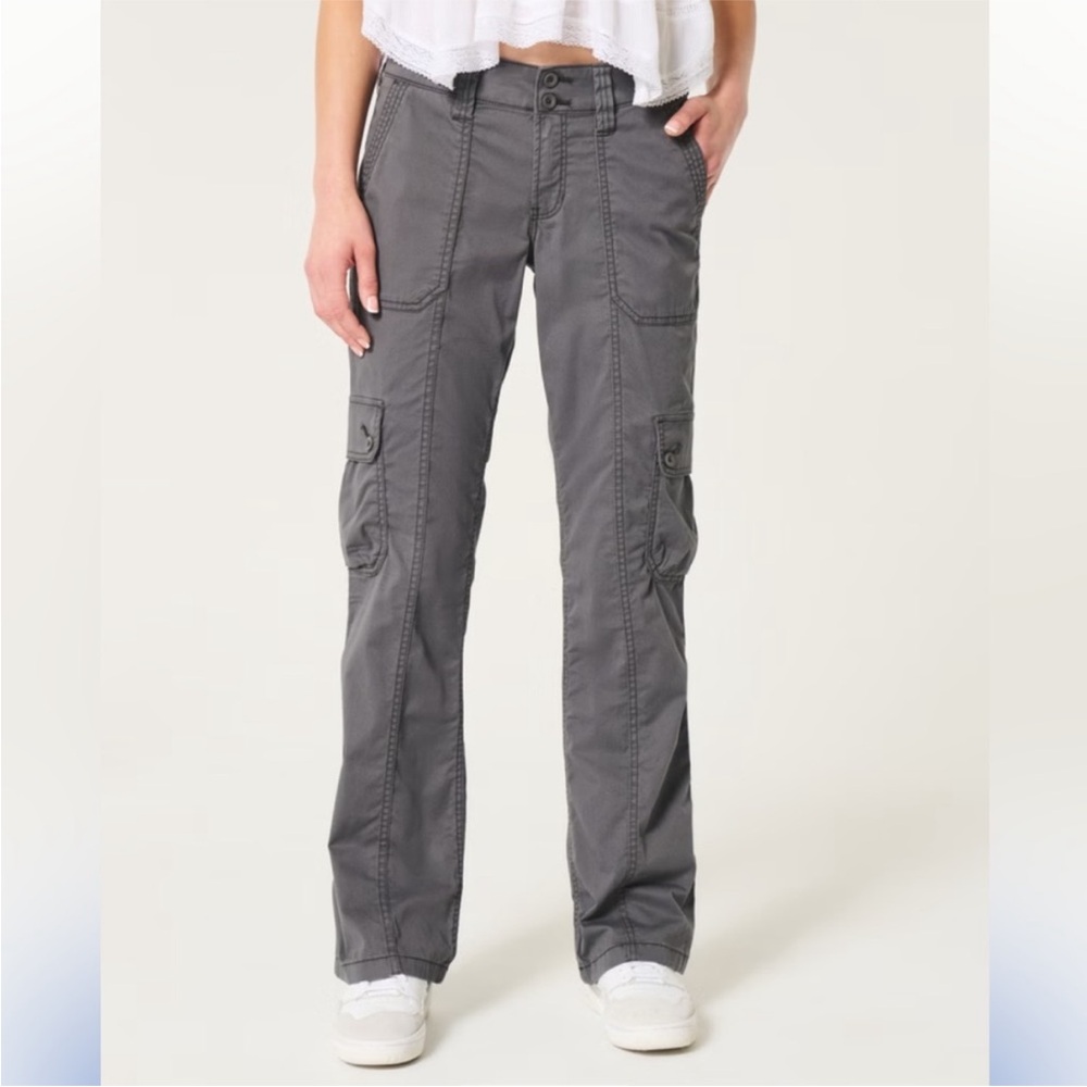 Hollister Brown Mid-Rise Bootcut Pants - Picture 5 of 6